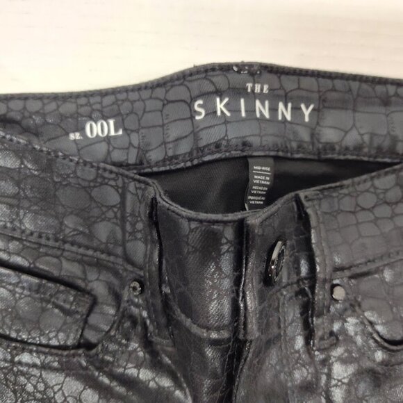 The Skinny Women's Size 00L Pleather Faux Snake Skin Slim Pant NWT - Picture 11 of 13